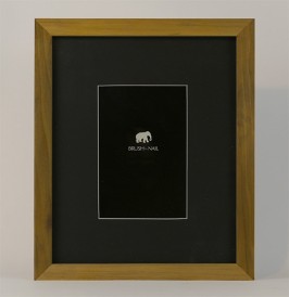 Pecan Stain with Black mat